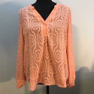 The Limited Orange Blouse Size M